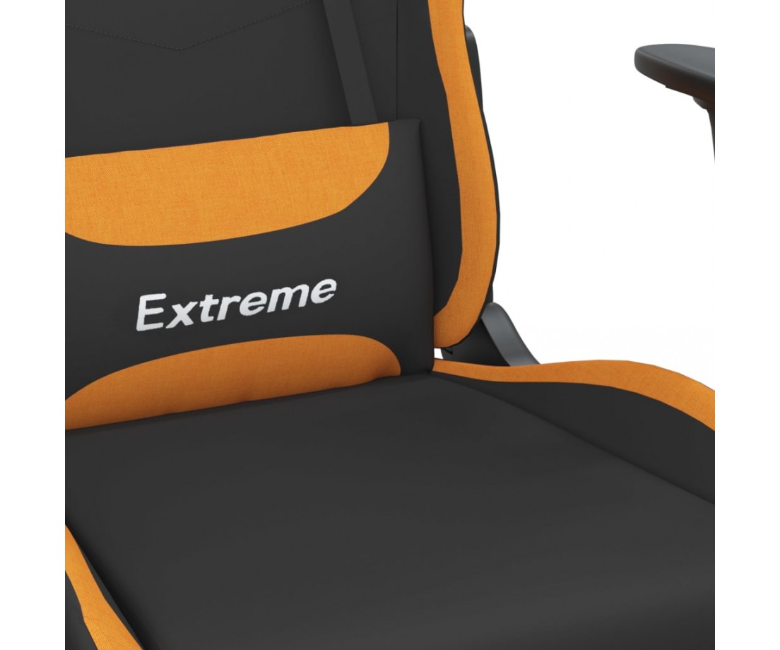  Žaidimų kėdė, juodos ir oranžinės spalvos, audinys - Žaidimų kėdės - 8