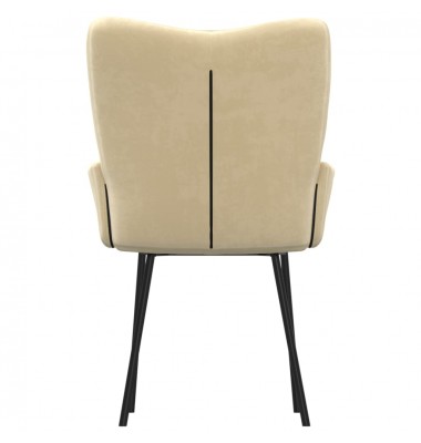  Valgomojo kėdės, 2vnt., kreminės spalvos, aksomas - Valgomojo Kėdės - 7