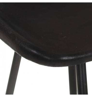  Baro taburetės, 2vnt., juodos spalvos, tikra oda - Baro kėdės - 8