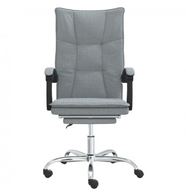  Atlošiama biuro kėdė, šviesiai pilkos spalvos, audinys - Biuro kėdės - 3