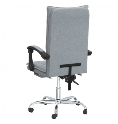  Atlošiama biuro kėdė, šviesiai pilkos spalvos, audinys - Biuro kėdės - 5