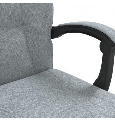  Atlošiama biuro kėdė, šviesiai pilkos spalvos, audinys - Biuro kėdės - 9
