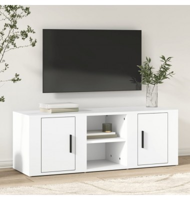  Televizoriaus spintelė, baltos spalvos, 100x31,5x35cm, mediena - TV spintelės - 1