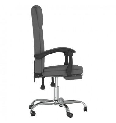 Atlošiama biuro kėdė, tamsiai pilkos spalvos, audinys - Biuro kėdės - 4