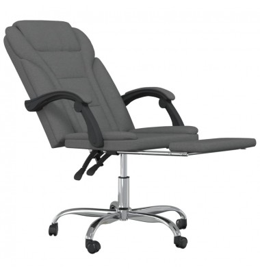  Atlošiama biuro kėdė, tamsiai pilkos spalvos, audinys - Biuro kėdės - 6