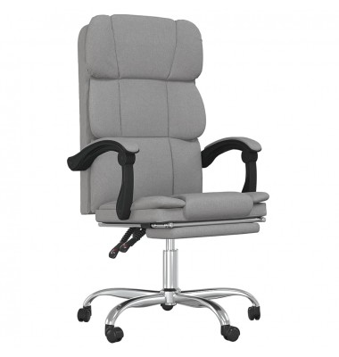  Atlošiama biuro kėdė, šviesiai pilkos spalvos, audinys - Biuro kėdės - 2