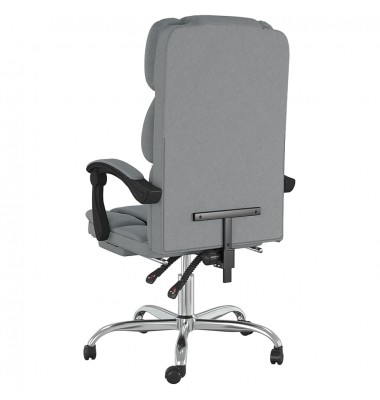  Atlošiama biuro kėdė, šviesiai pilkos spalvos, audinys - Biuro kėdės - 5