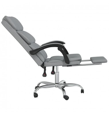  Atlošiama biuro kėdė, šviesiai pilkos spalvos, audinys - Biuro kėdės - 7