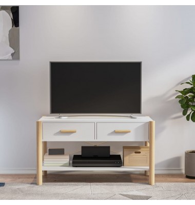  Televizoriaus spintelė, baltos spalvos, 82x38x45cm, mediena - TV spintelės - 1