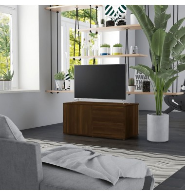  Televizoriaus spintelė, ruda ąžuolo, 80x34x36cm, mediena - TV spintelės - 1