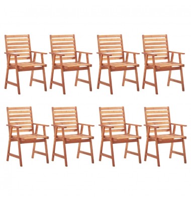  Lauko valgomojo kėdės, 8vnt., akacijos medienos masyvas  - Lauko kėdės - 1