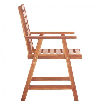  Lauko valgomojo kėdės, 8vnt., akacijos medienos masyvas  - Lauko kėdės - 4