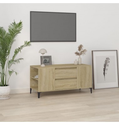  Televizoriaus spintelė, ąžuolo, 102x44,5x50cm, apdirbta mediena - TV spintelės - 1