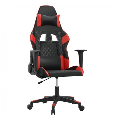  Žaidimų kėdė, juodos ir raudonos spalvos, dirbtinė oda - Žaidimų kėdės - 2