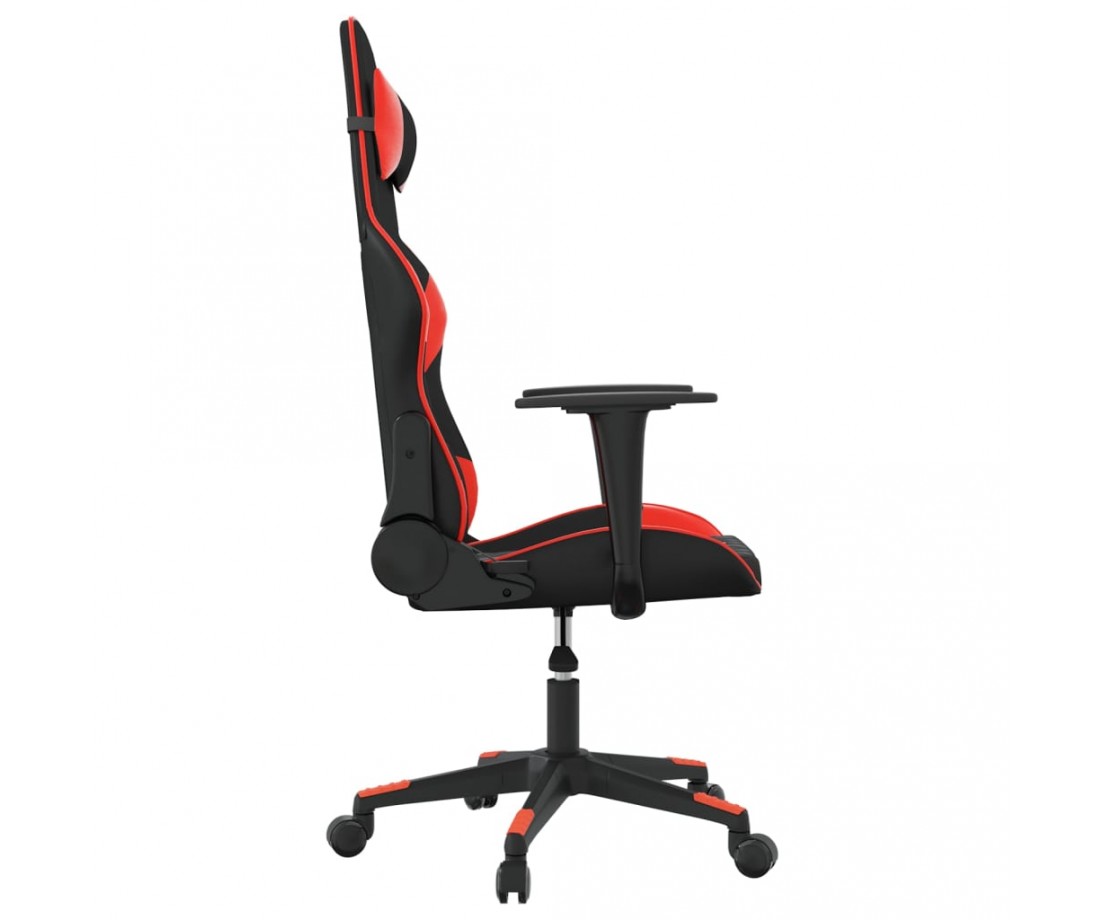  Žaidimų kėdė, juodos ir raudonos spalvos, dirbtinė oda - Žaidimų kėdės - 4