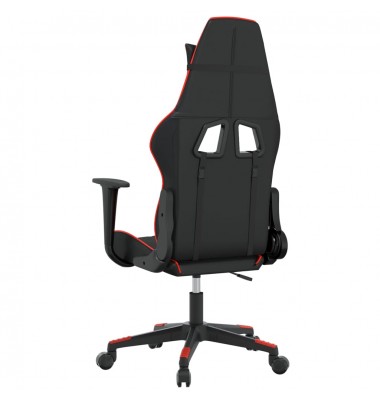  Žaidimų kėdė, juodos ir raudonos spalvos, dirbtinė oda - Žaidimų kėdės - 5