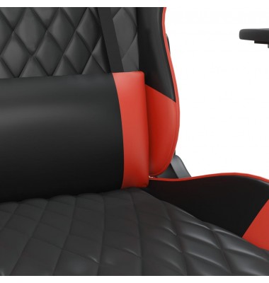  Žaidimų kėdė, juodos ir raudonos spalvos, dirbtinė oda - Žaidimų kėdės - 8