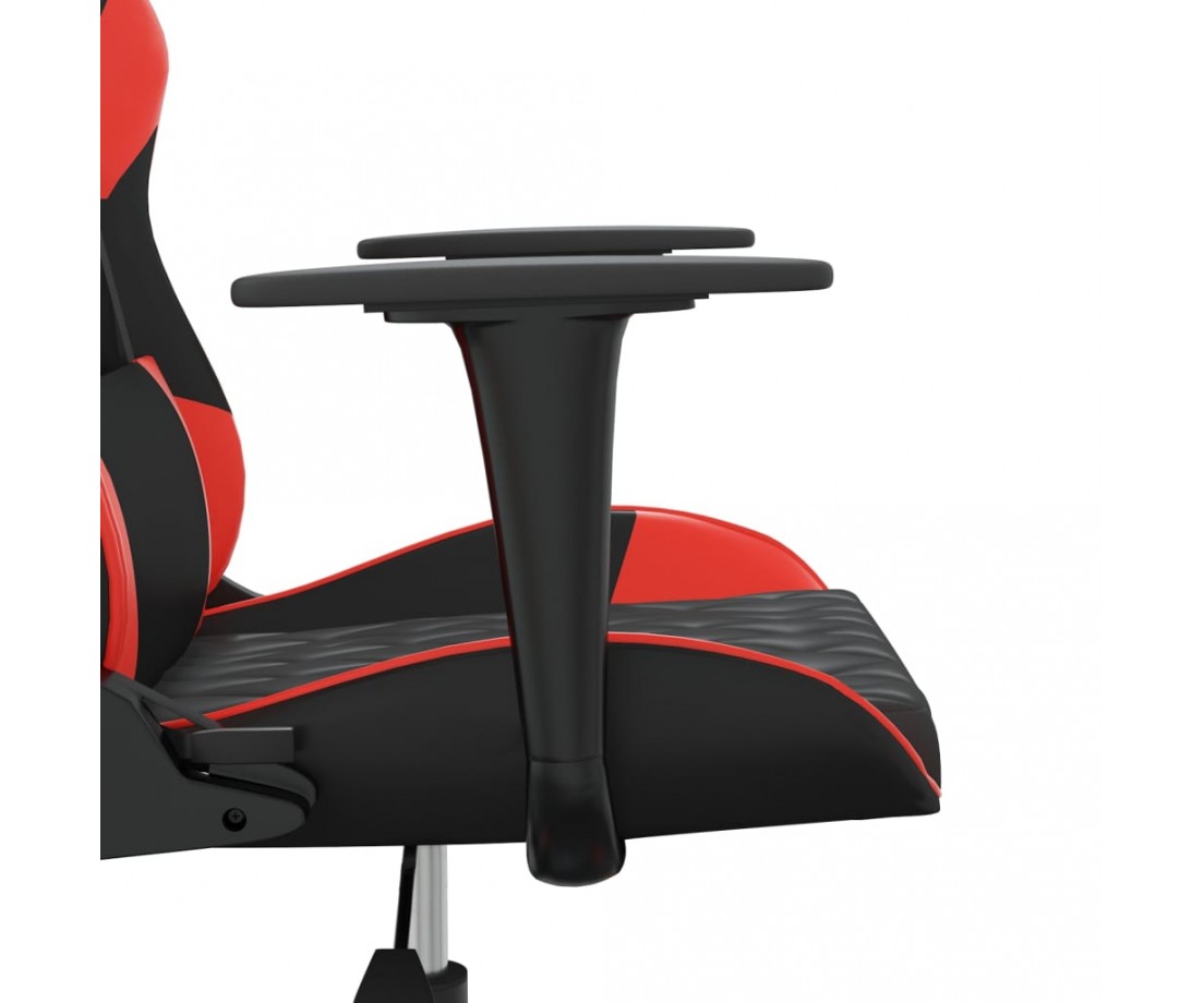  Žaidimų kėdė, juodos ir raudonos spalvos, dirbtinė oda - Žaidimų kėdės - 9