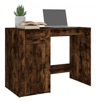  Rašomasis stalas, dūminio ąžuolo, 100x49x75cm, apdirbta mediena - Rašomieji stalai - 4