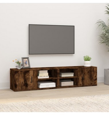  TV spintelės, 2vnt., dūminio ąžuolo, 80x31,5x36cm, mediena - TV spintelės - 1
