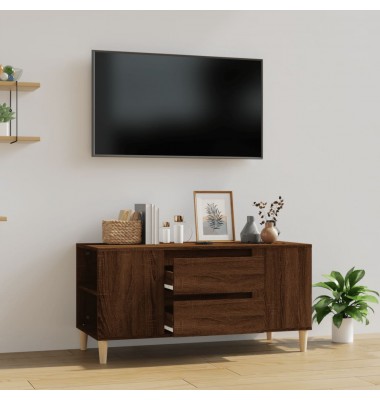  Televizoriaus spintelė, ruda ąžuolo, 102x44,5x50cm, mediena - TV spintelės - 1
