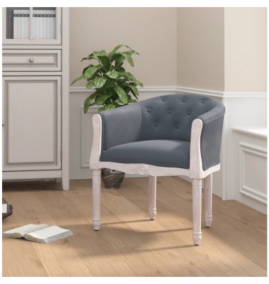  Valgomojo kėdė, tamsiai pilkos spalvos, aksomas - Valgomojo Kėdės - 1