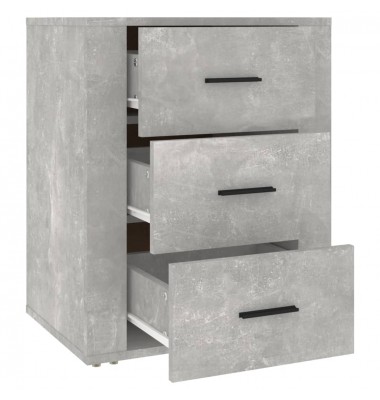  Naktinė spintelė, betono pilka, 50x36x60cm, apdirbta mediena - Naktinės spintelės - 7