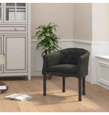  Valgomojo kėdė, juodos spalvos, aksomas - Valgomojo Kėdės - 1