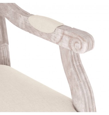  Krėslas, smėlio spalvos, 54x59x99cm, linas - Foteliai, krėslai - 6