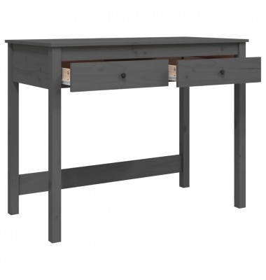  Rašomasis stalas su stalčiais, pilkas, 100x50x78cm, pušis - Rašomieji stalai - 7