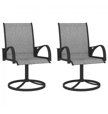  Pasukamos sodo kėdės, 2vnt, pilkos, tekstilenas ir plienas - Lauko kėdės - 1