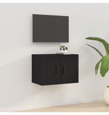  Sieninė televizoriaus spintelė, juodos spalvos, 57x34,5x40cm - TV spintelės - 1