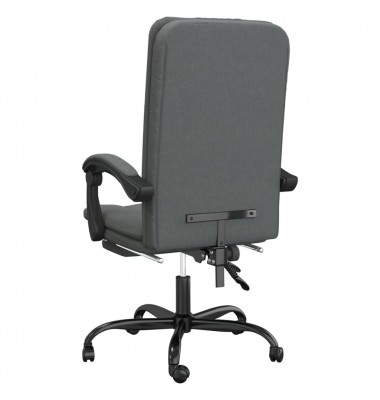  Atlošiama biuro kėdė, tamsiai pilkos spalvos, audinys - Biuro kėdės - 5