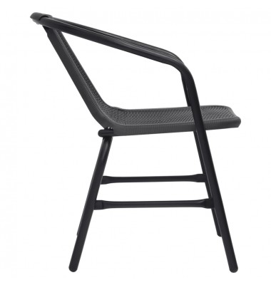  Sodo kėdės, 2vnt., plastikinis ratanas ir plienas, 110kg - Lauko kėdės - 4