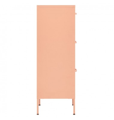  Sandėliavimo spintelė, rožinė, 42,5x35x101,5cm, plienas - Biuro spintos, spintelės - 4