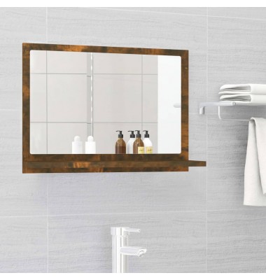  Vonios veidrodis, dūminio ąžuolo, 60x10,5x37cm, mediena - Vonios spintelės, veidrodžiai - 1