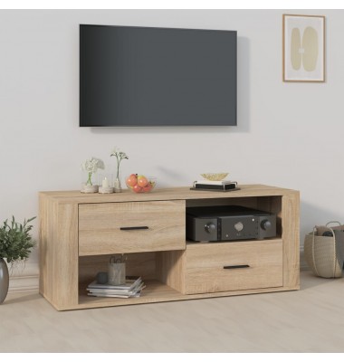  Televizoriaus spintelė, ąžuolo, 100x35x40cm, apdirbta mediena - TV spintelės - 1