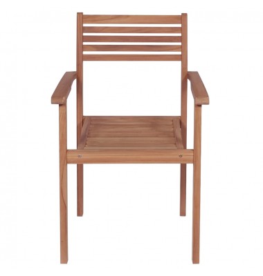  Sudedamos sodo kėdės su pagalvėlėmis, 6vnt., tikmedžio masyvas - Lauko kėdės - 4
