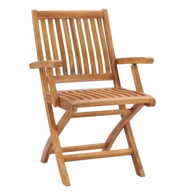 Sulankstomos sodo kėdės su pagalvėlėmis, 4vnt., tikmedis - Lauko kėdės - 3