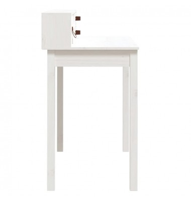  Rašomasis stalas, baltas, 110x50x93cm, pušies medienos masyvas - Rašomieji stalai - 7