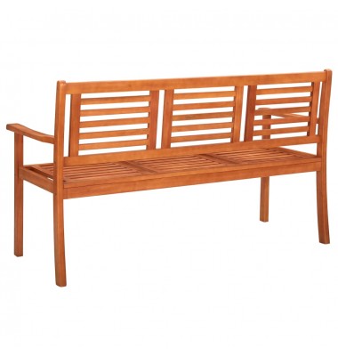  Sodo suoliukas, 150 cm, trivietis, eukalipto medienos masyvas - Lauko suolai, suoliukai - 3