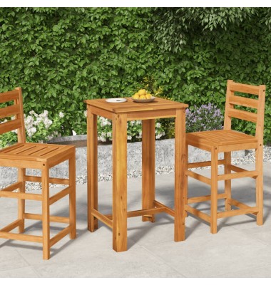  Sodo baro stalas, 60x60x105cm, akacijos medienos masyvas  - Lauko stalai, staliukai - 1