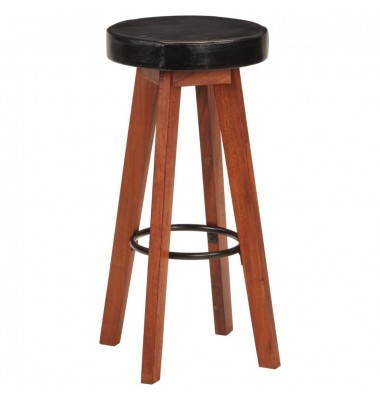  Baro taburetės, 2vnt., tikra oda ir akacijos medienos masyvas - Baro kėdės - 8