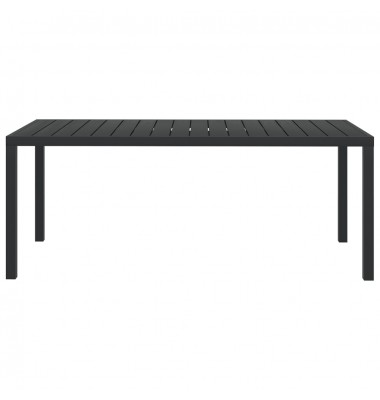  Sodo stalas, juodas, 185x90x74cm, aliuminis ir WPC - Lauko stalai, staliukai - 2