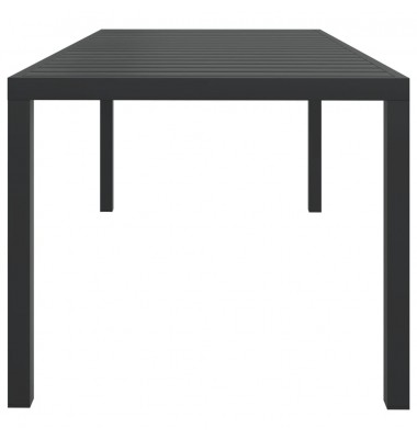  Sodo stalas, juodas, 185x90x74cm, aliuminis ir WPC - Lauko stalai, staliukai - 3