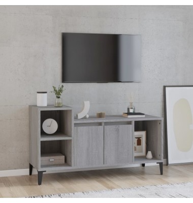  Televizoriaus spintelė, pilka ąžuolo, 100x35x55cm, mediena - TV spintelės - 1
