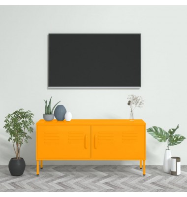  Televizoriaus spintelė, garstyčių geltona, 105x35x50cm, plienas - TV spintelės - 1