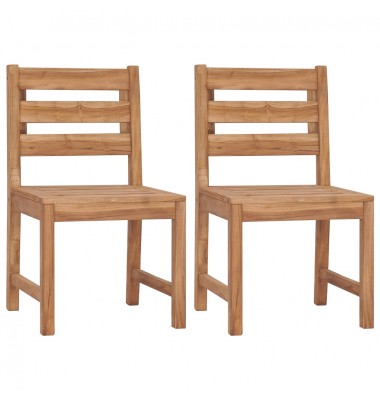  Sodo kėdės, 2vnt., tikmedžio medienos masyvas - Lauko kėdės - 1