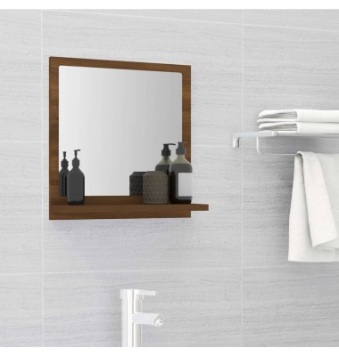  Vonios veidrodis, rudas ąžuolo, 40x10,5x37cm, mediena - Vonios spintelės, veidrodžiai - 1