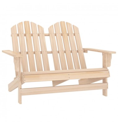  Dvivietė sodo Adirondack kėdė, eglės medienos masyvas - Lauko kėdės - 1